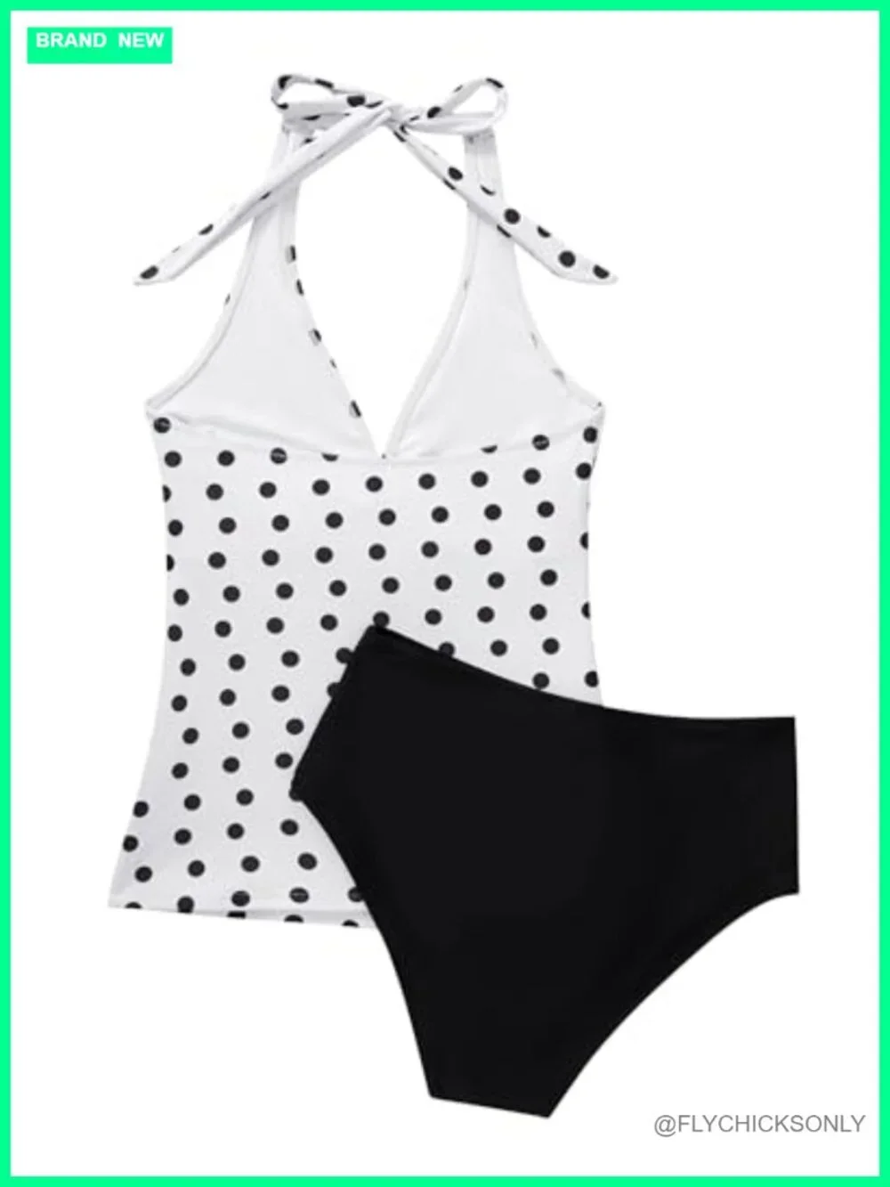 Slimming Tummy Control Halter Tankini 2 Piece Bathing Suit